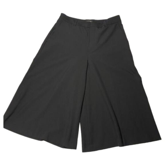 Banana Republic Sculpted Stretch Black Dressy Culottes Pants Size 10 #1170 - Picture 3 of 13